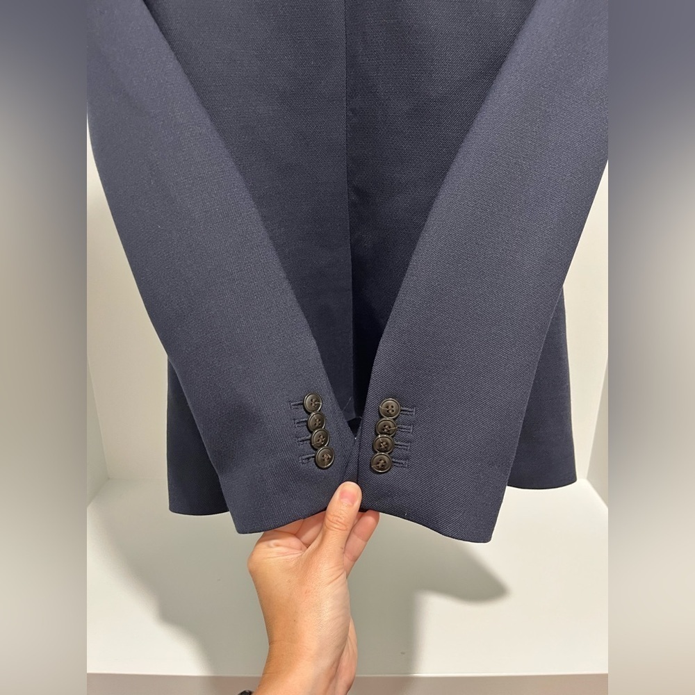 Madewell Womens The Alston Blazer Dark Navy Size 00 NS390 NEW $218 classic - Picture 10 of 13